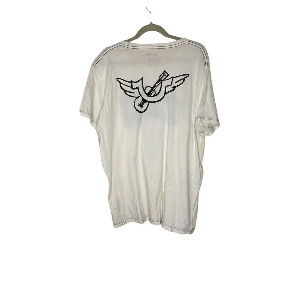 True Religion Love Haight Men's Graphic T-Shirt White XXL Short Sleeve C…
